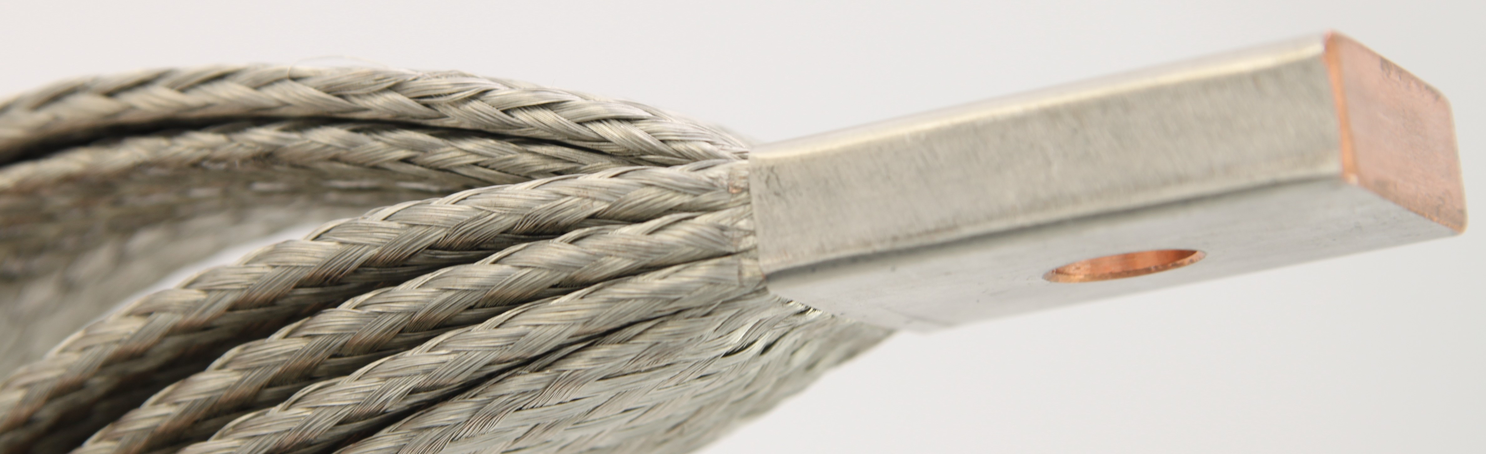 Tinned braided copper busbar