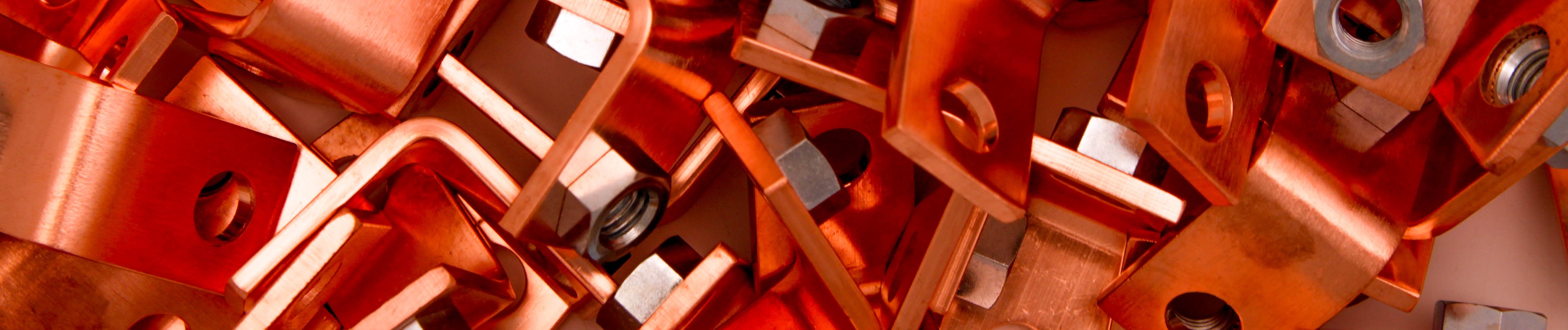 Machined copper parts