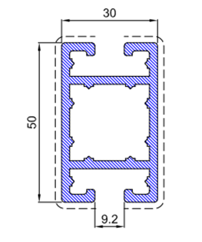 Profile Ex.T-4091 nature 6000mm - 6000 mm