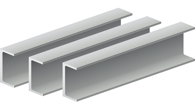 Profilé U aluminium anodisé 20 x 25 x 20 x 1.5 mm, 2 m