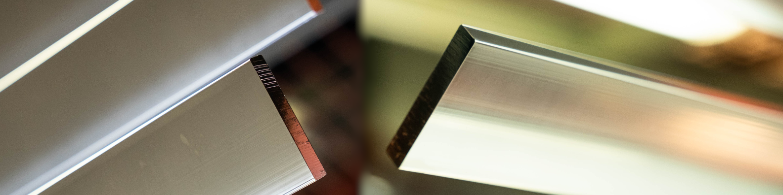 Tinned copper flat bars for electrical use.